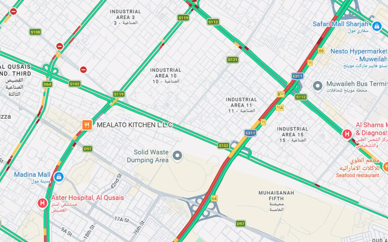Dubai-Sharjah traffic: Heavy jams hit E11 and E311 on Thursday morning